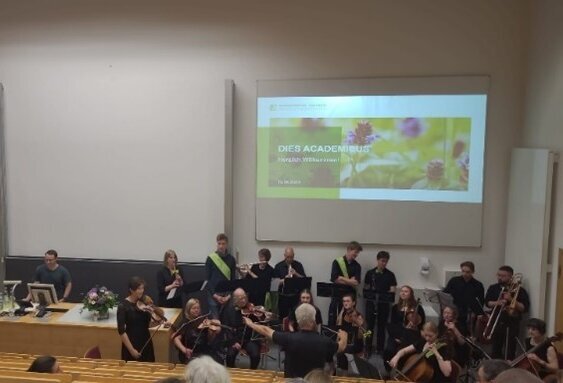 Musikkapelle in Hörsaal