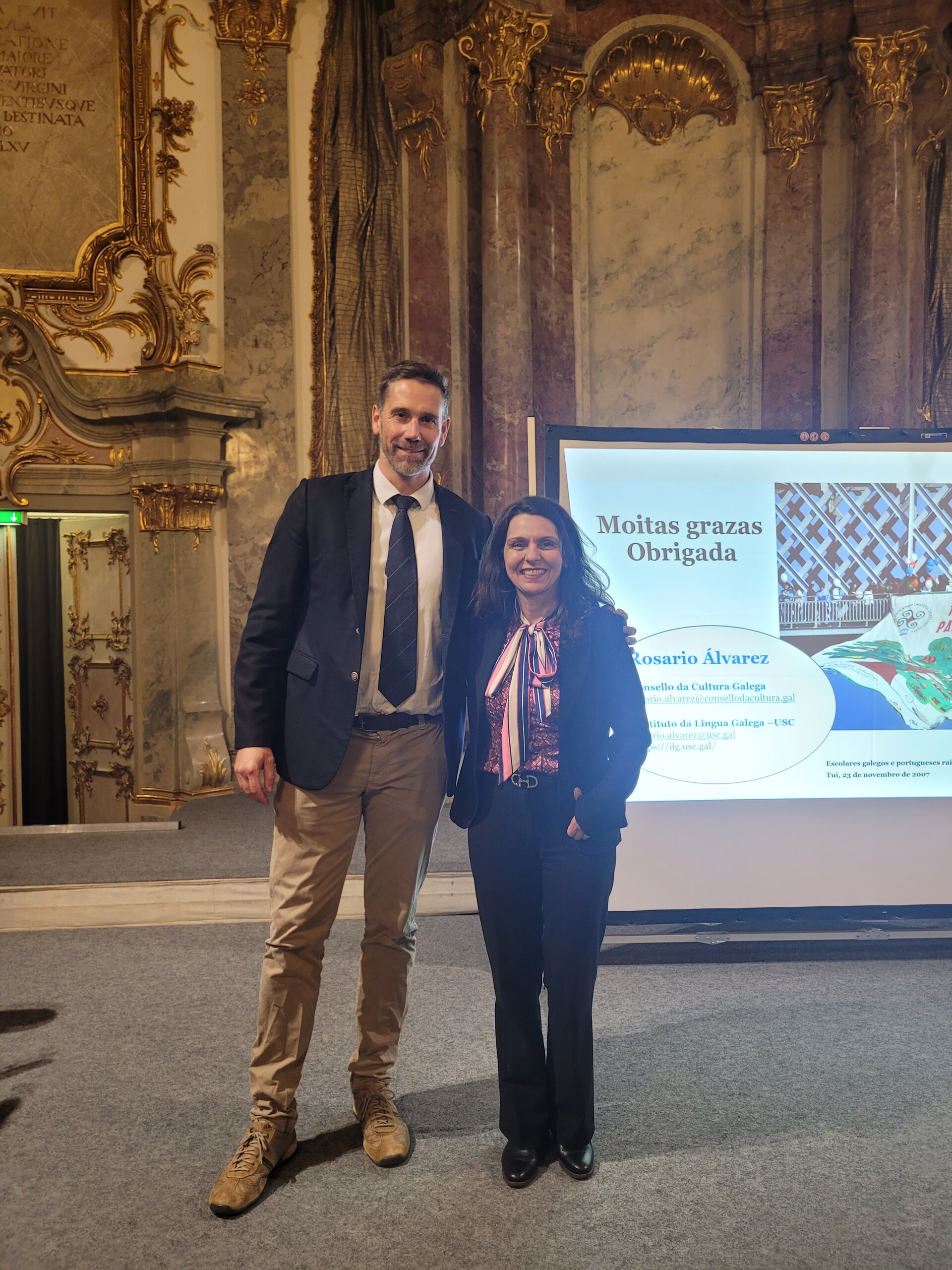 Polliana Sattler mit Prof. Joachim Steffen 