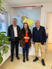 Herr Witschel, Herr Garlik, Frau de Melo