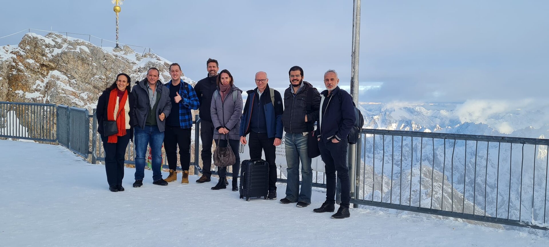Gruppenbild auf der Zugspitze