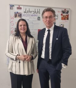 Dr. irma de Melo und Prof. Safferling