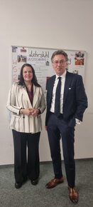 Dr. irma de Melo und Prof. Safferling