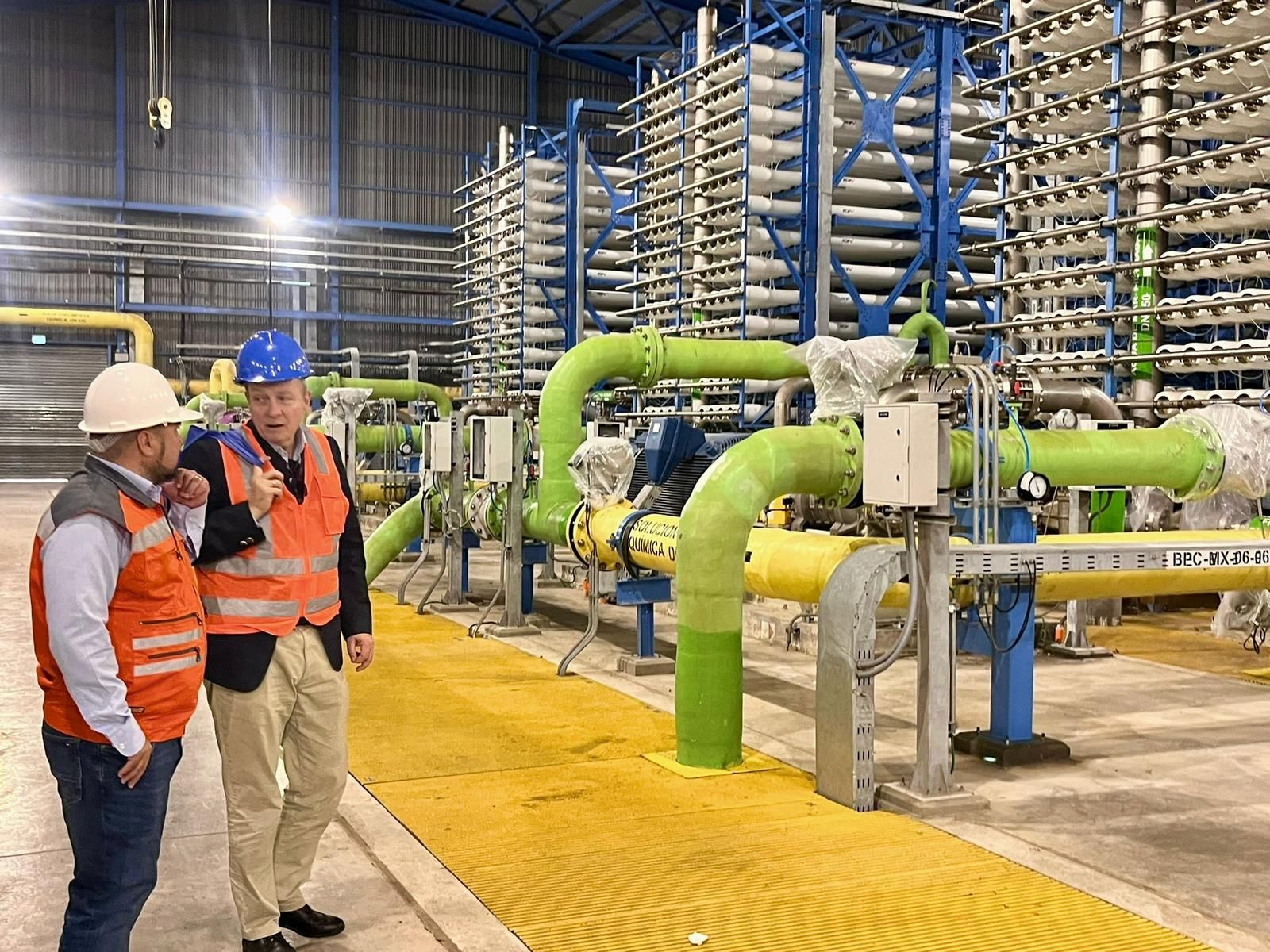 Desalinizadora tubos azules