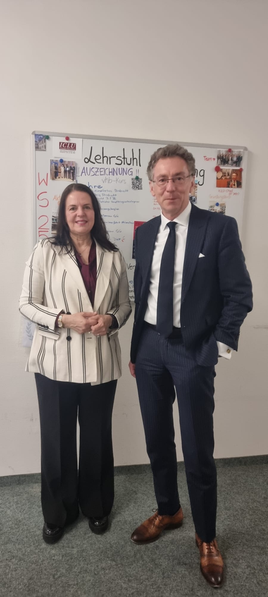 Dr. irma de Melo und Prof. Safferling