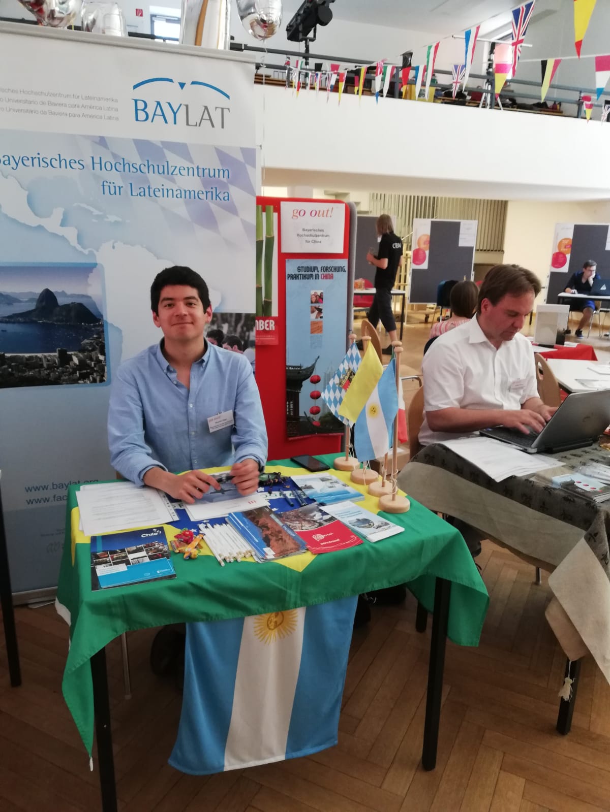 Bild des Standes beim Nachtreffen 